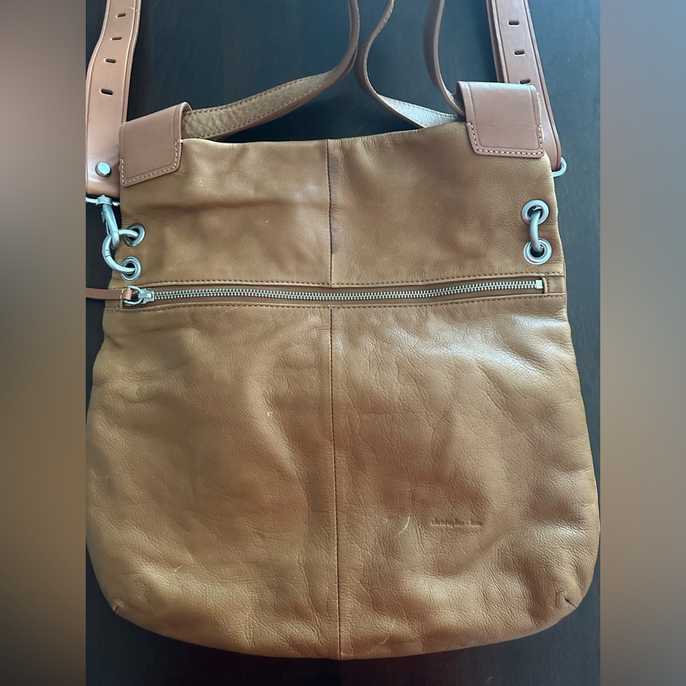 Christopher Kon Tan Leather foldover Crossbody
Satchel/Tote bag. NWOT. - Picture 8 of 14